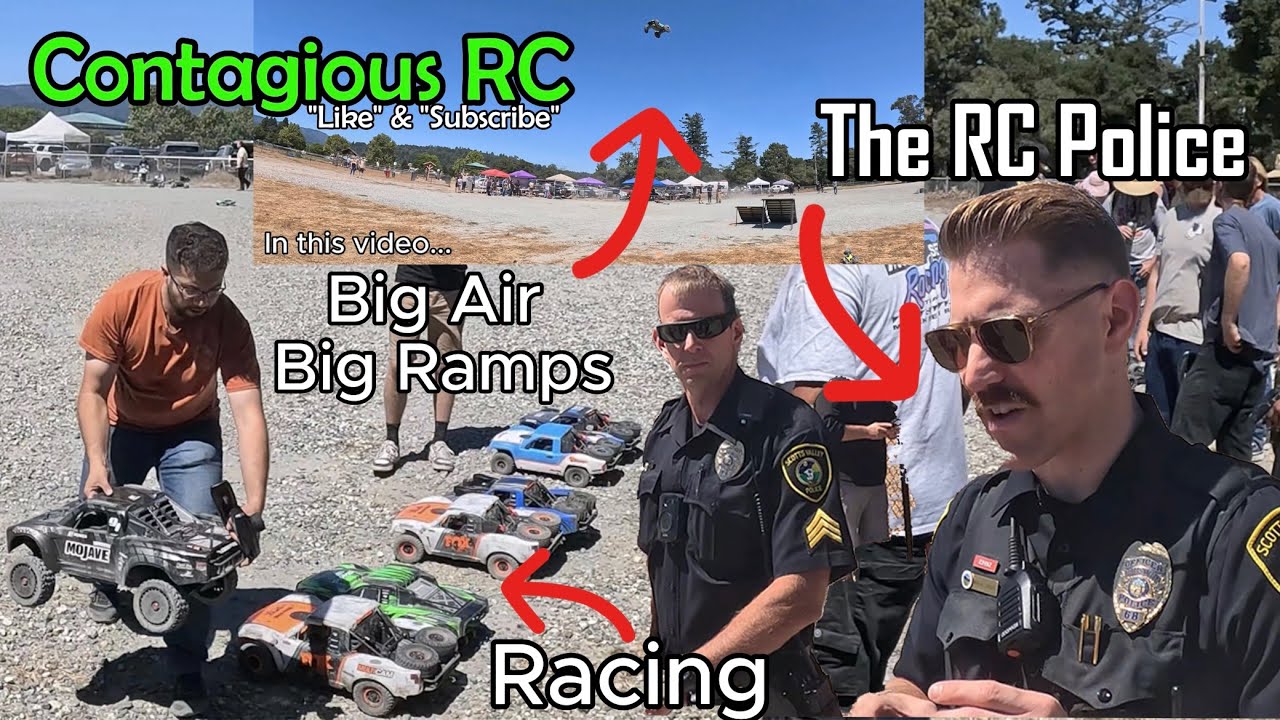 Sky Park RC Bash 2 - The RC Bashing, Racing Video (Police show up shut it down)