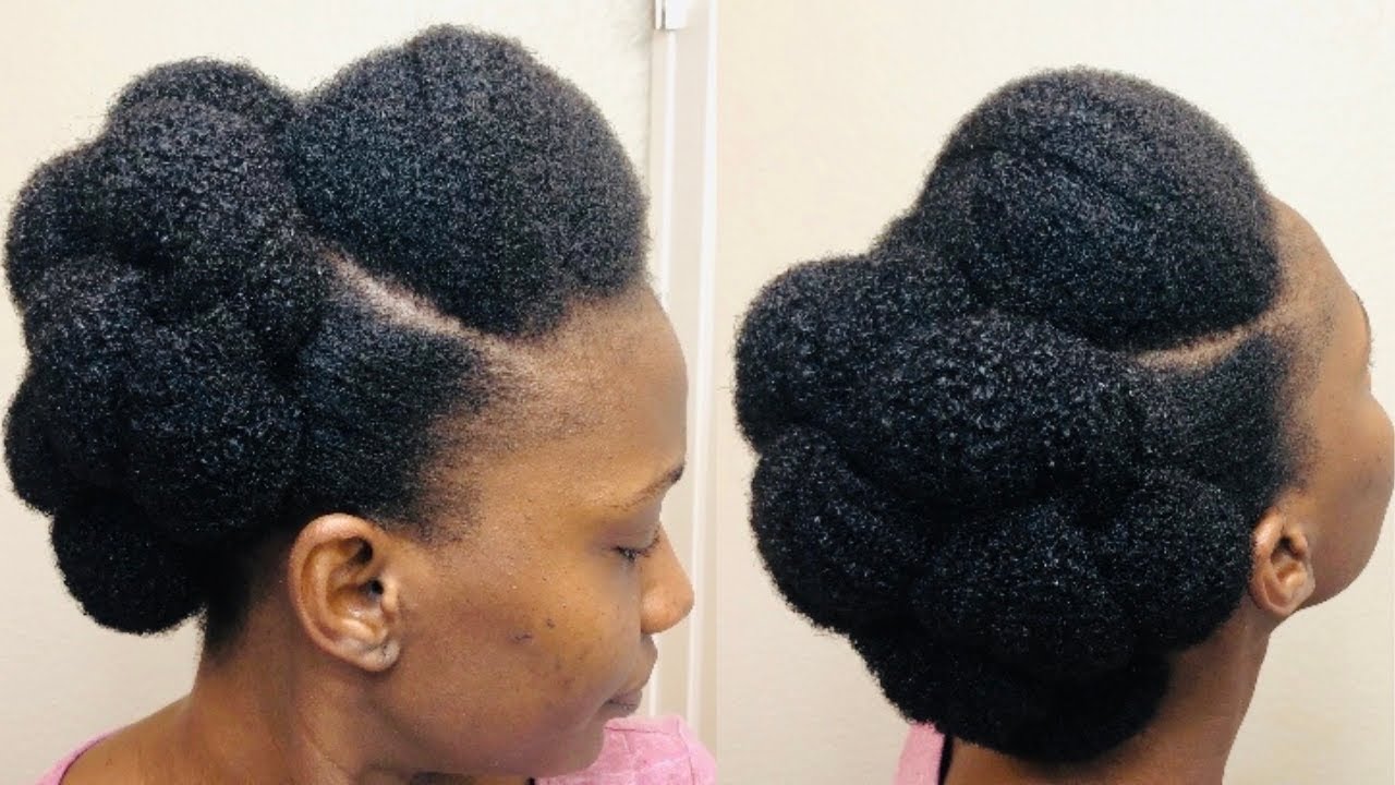 Simple and yet Cute Natural Hairstyle || Roll, Tuck and Pin Hairstyle (No Extensions)