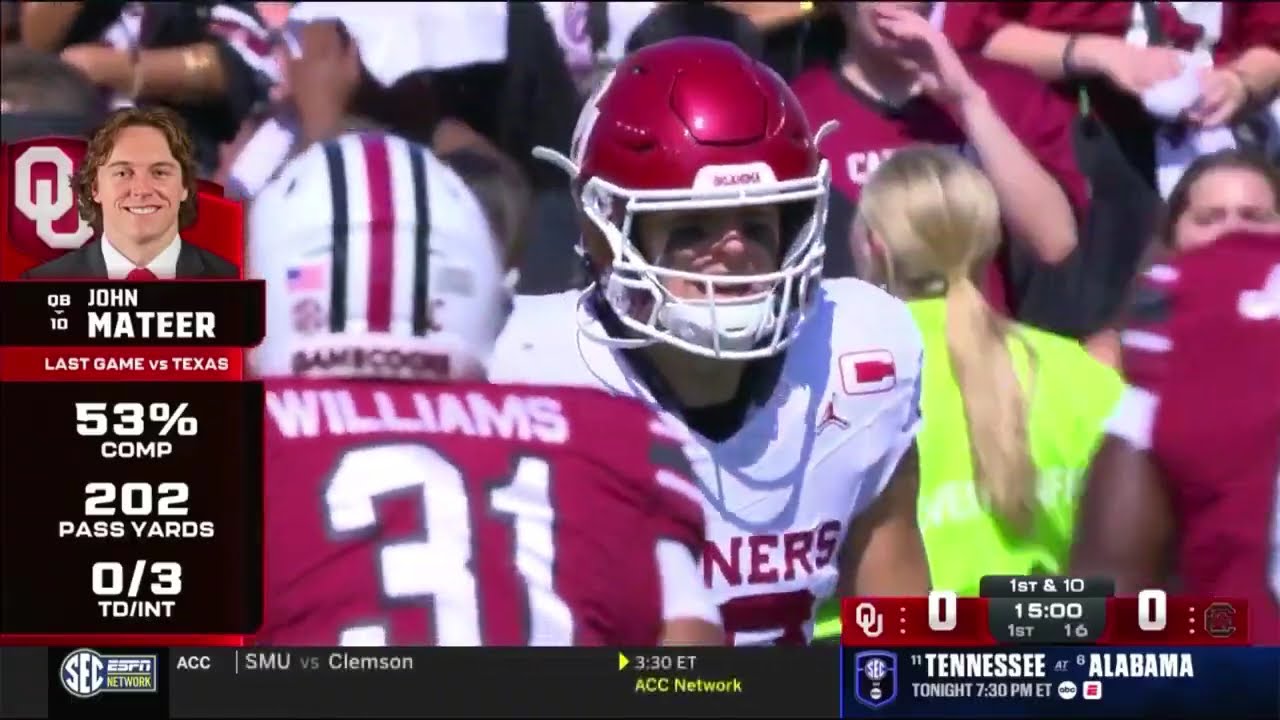 2025 College Football | Oklahoma vs South Carolina | Oklahoma Radio Call | Full Game