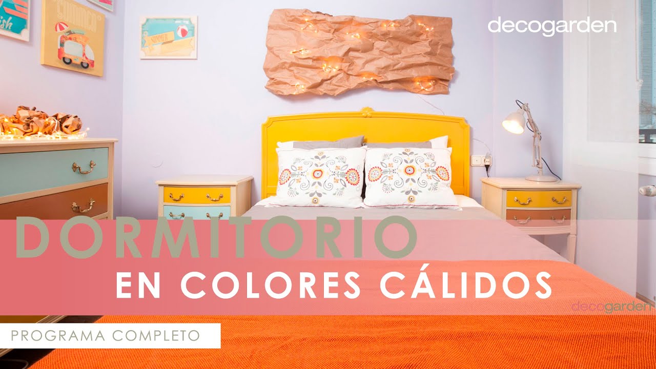 DORMITORIO en colores cálidos 🟠🏠 DIY decorativo con luz 💡 Programa completo 😍 Decogarden