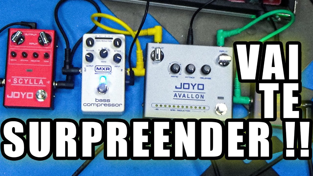 #2/2 COMPARAÇÃO entre Pedal Compressores  - MRX M87 + Joyo Avallon + Joyo Scylla