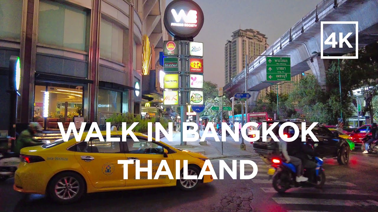 Night walk in Bangkok (Thailand) - Chaiyaphruek Alley [4k].