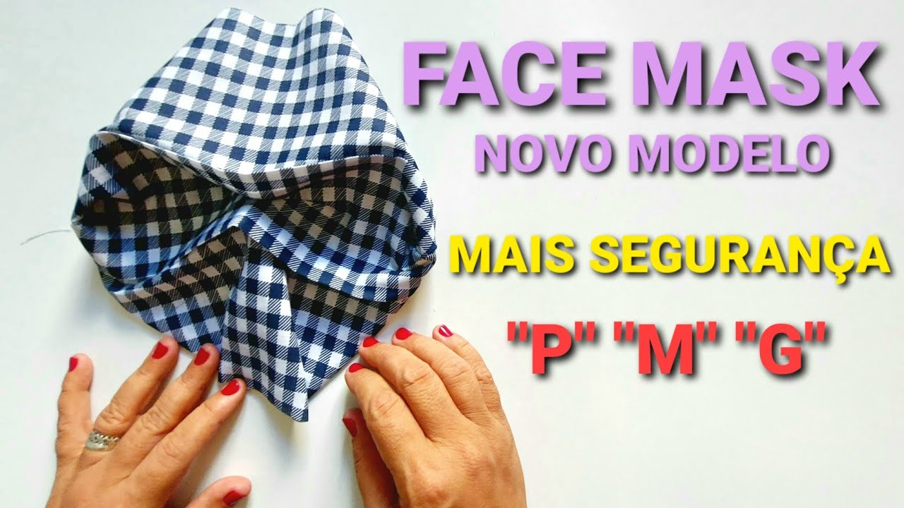 FACE MASK 😷 A MÁSCARA SIMPLES, CONFORTÁVEL, SEM DESPERDÍCIO DE TECIDO E SEM CORTE🔥 ÓCULOS? SIM!!