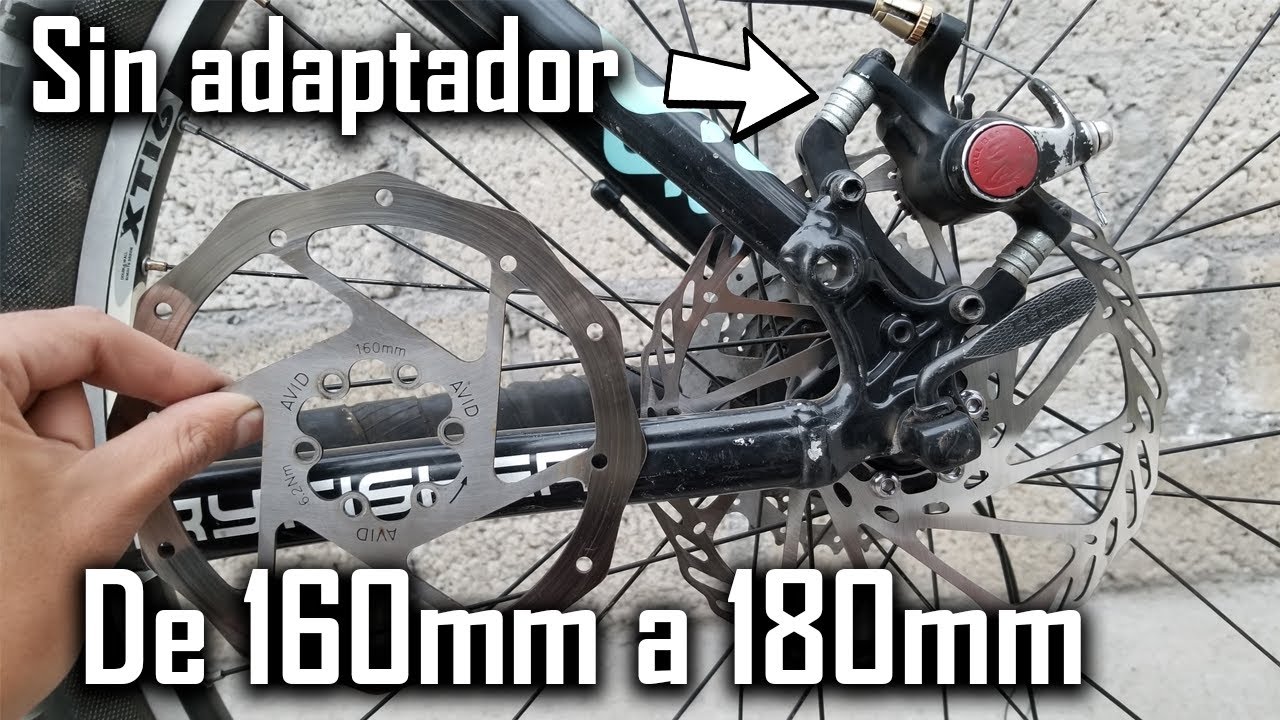 Como cambiar discos de 160mm a 180mm sin adaptador?
