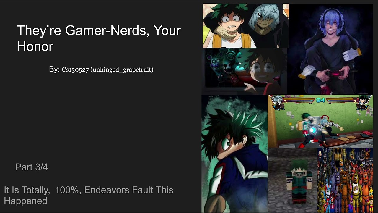 It Is Totally, 100%, Endeavors Fault This Happened || Part 3 || MHA podfic || Shota Aizawa Podfics