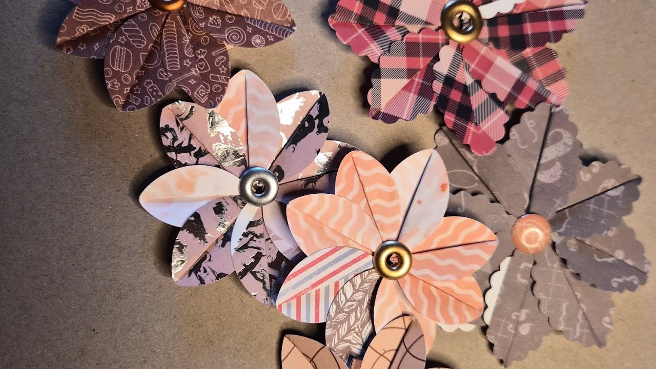 Blumen falten aus Kreisen Kreativ im Team Idee von Melanie