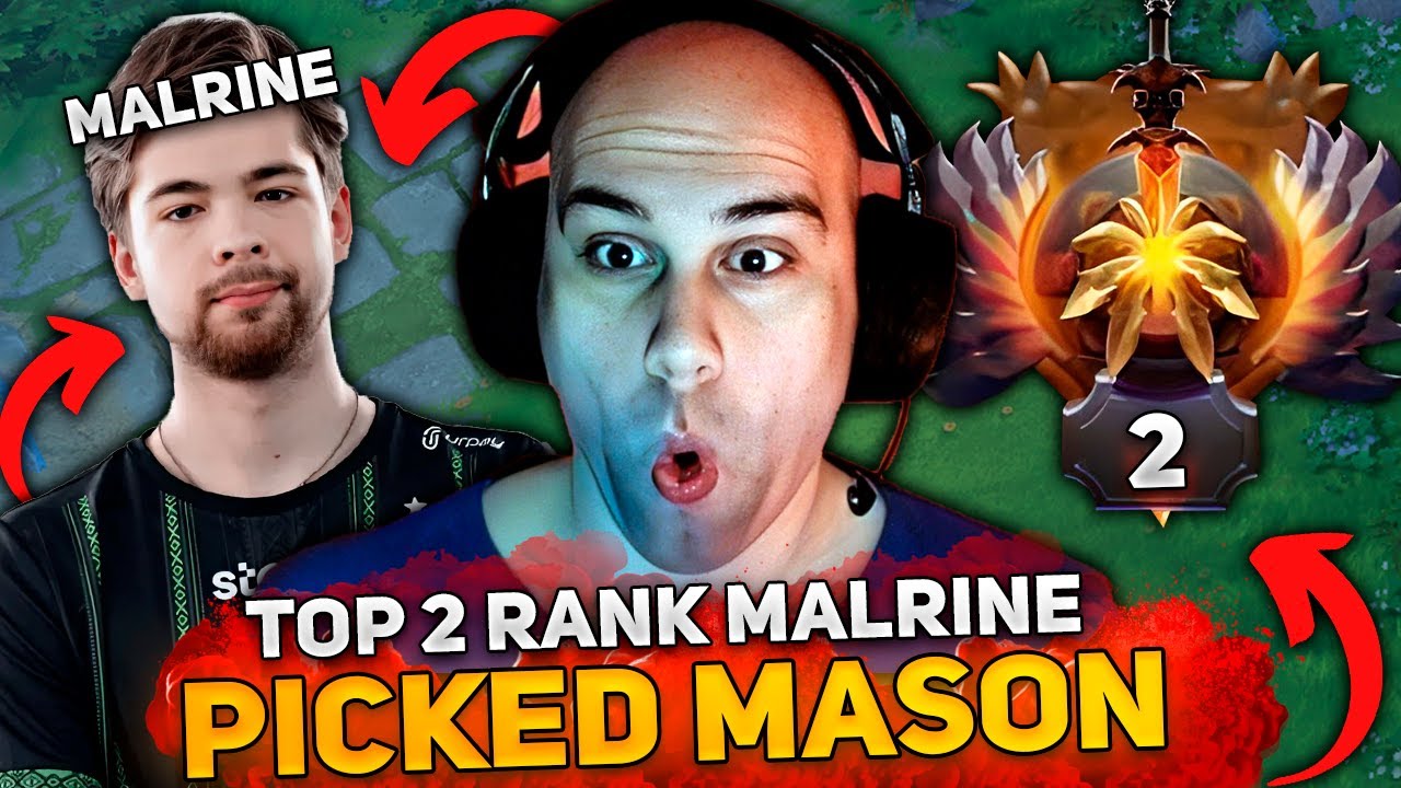 TOP 2 RANK MALRINE picked MASON in TEAM THIS GAME! | CLINKZ CARRY by MASAO DOTA 2