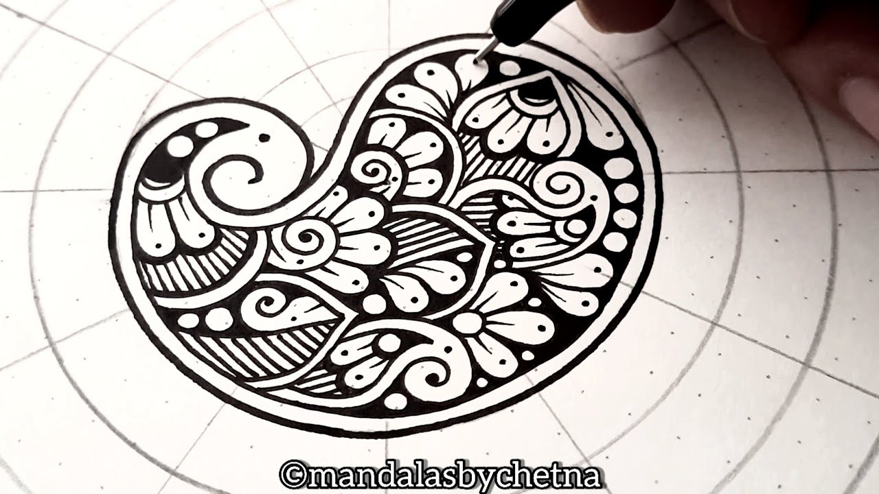 Paisley Pattern Designing | @artist.chetna | Mandala Patterns | Doodling
