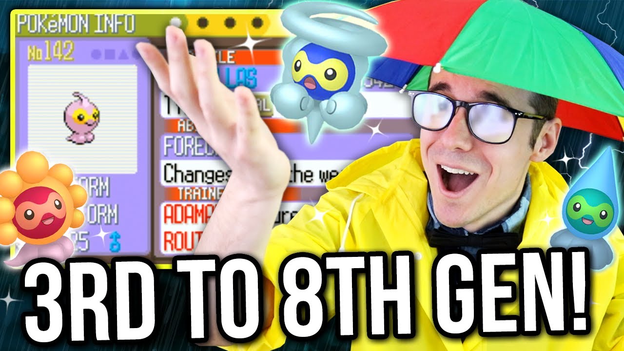 LIVE! Shiny Castform after 19,186 + Transfer & New Shiny Forms Showcase! (3rd to 8th Gen)