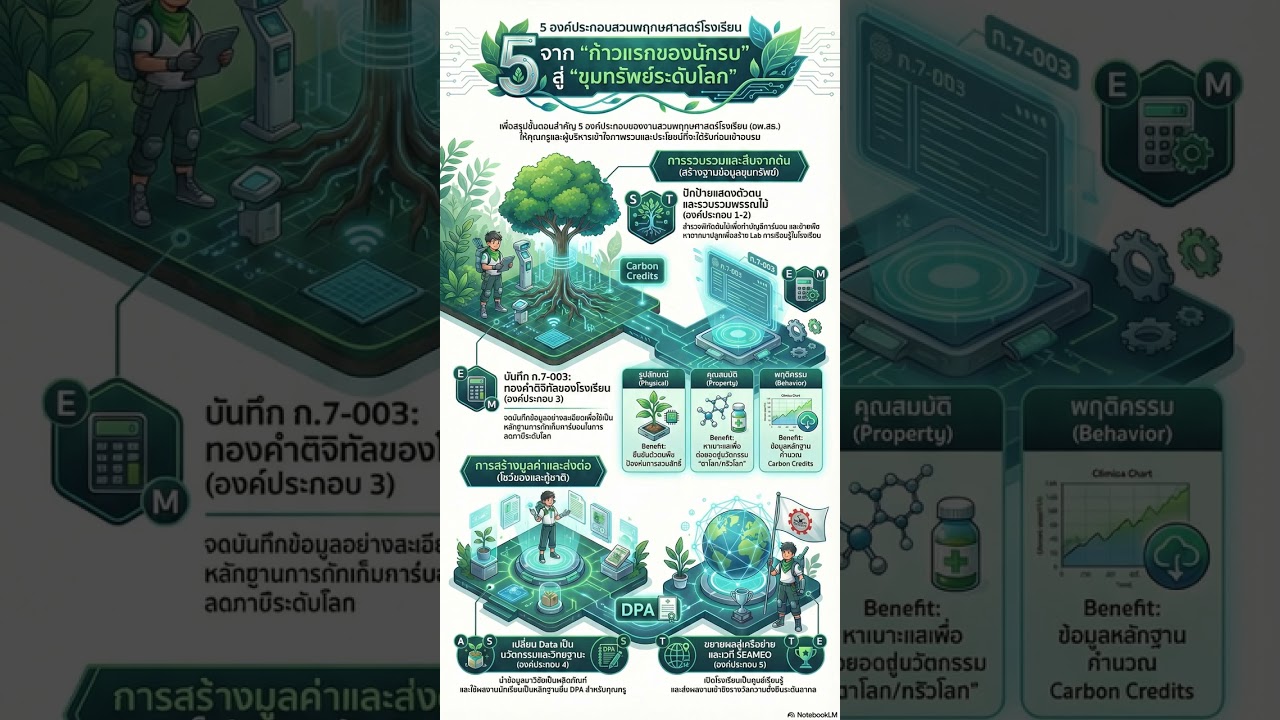 อพ.สธ องค์ประกอบ 1-5 คัมภีร์ยุทธลดคาร์บอนโลก!