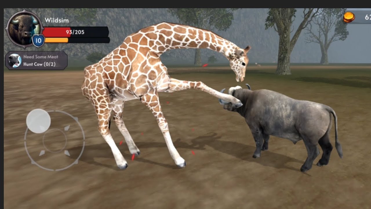Angry Buffalo 🦬 V's Giant Giraffe 🦒 The Buffalo Simulator By Yusibo Simulator Games