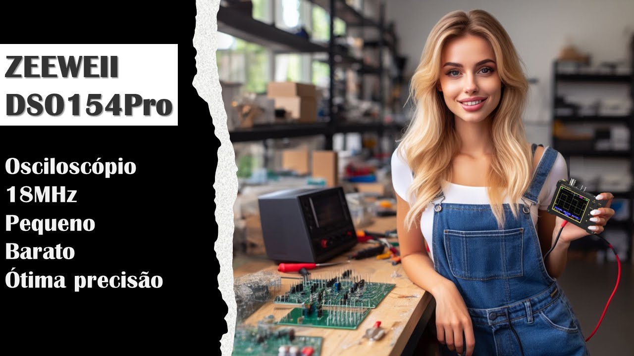 DSO-154pro Um Osciloscópio de 18Mhz com gerador de sinais barato e de ótima qulidade de leitura