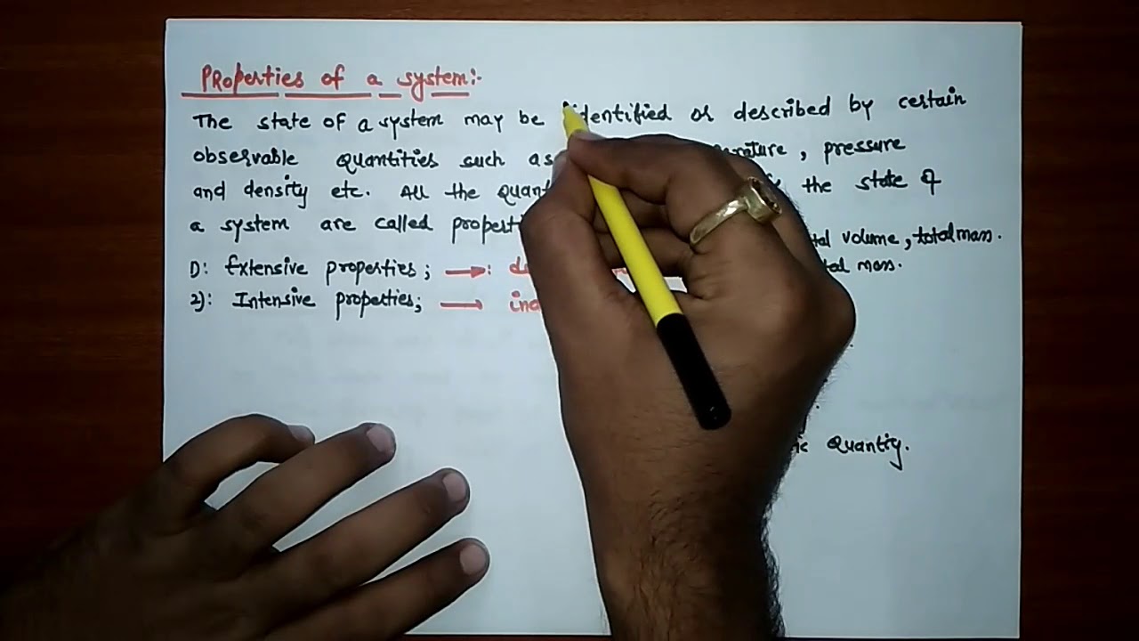 THERMODYNAMICS SYSTEM, SURROUNDING, CLASSIFICATION OF SYSTEM, PROPERTIES AND TEMPERATURE SCALE