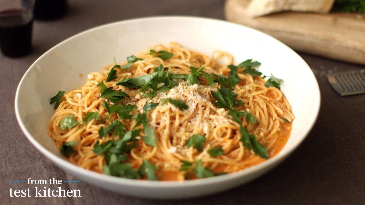Sicilian Pesto Pasta - From the Test Kitchen