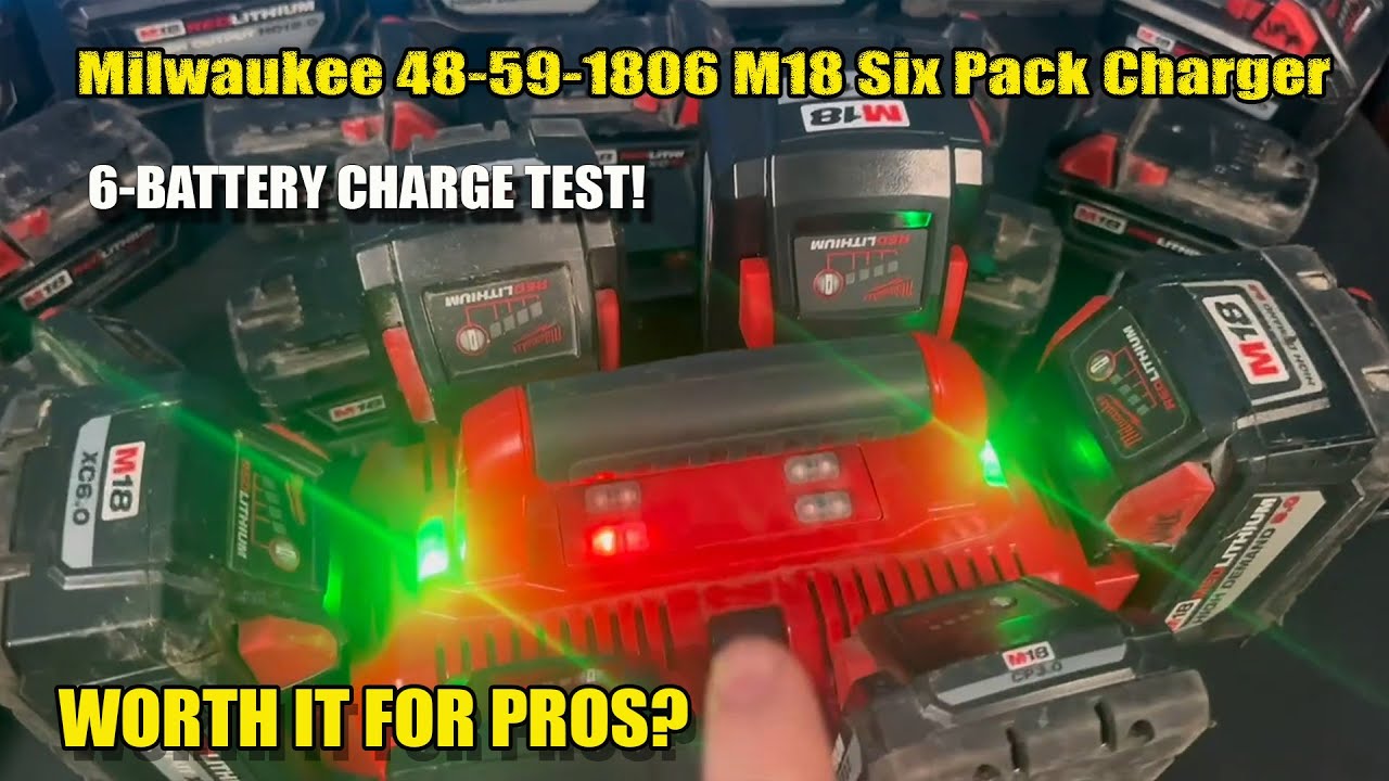 Milwaukee M18 Six Pack Charger Review | 6-Bay Sequential Charging Test – Worth It?