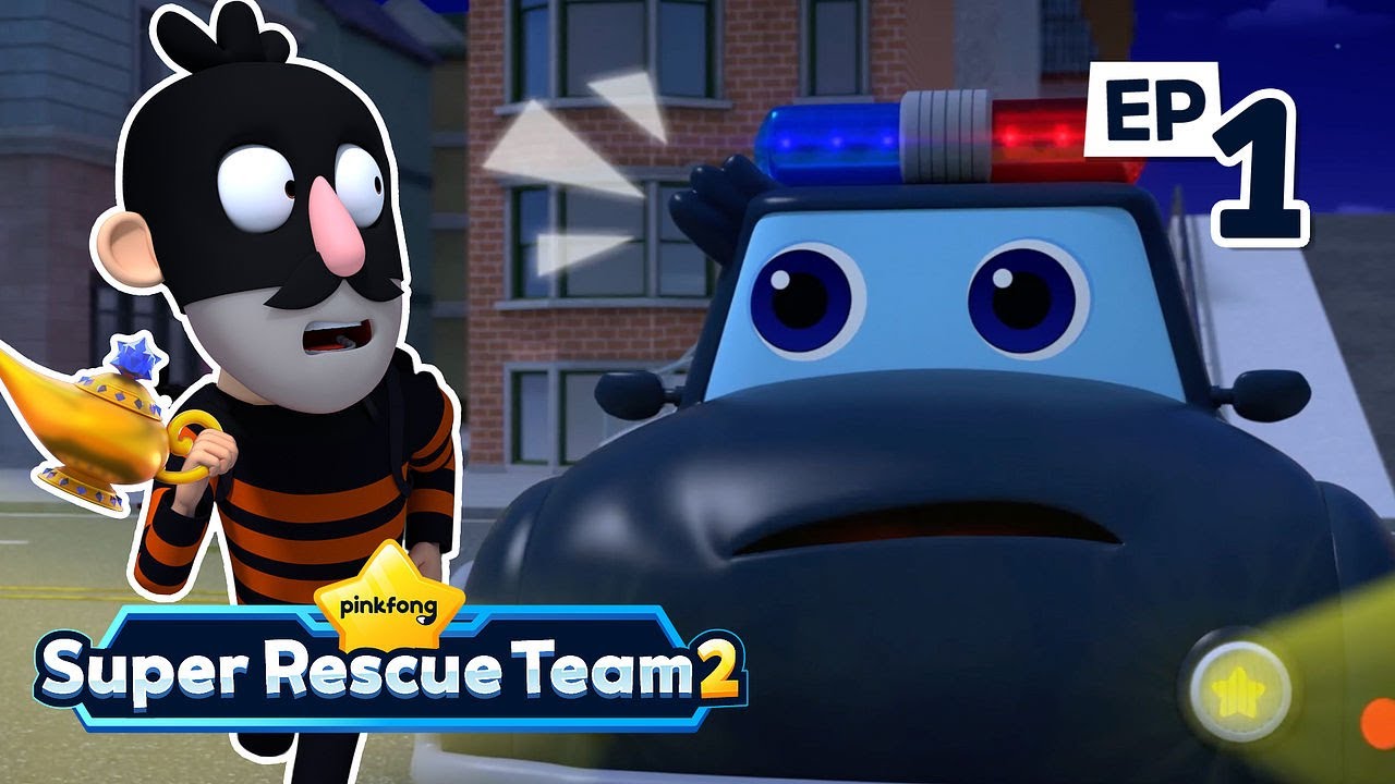 🚓 Police Car vs. Thief｜S2 EP01｜Car Songs for Kids｜Pinkfong Super Rescue Team