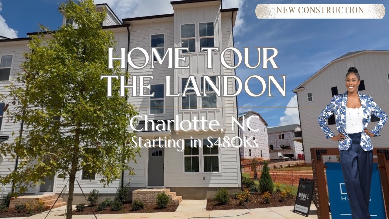 The River District Charlotte | New Townhomes Starting in the $480s | DRB Homes Landon Plan