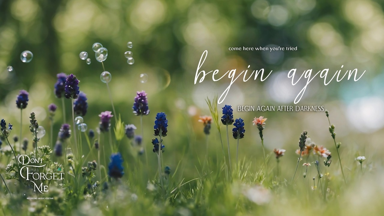 Begin Again After Darkness 🌸 Gentle Guitar & Ambient Music for Study, Sleep, Relaxation, Meditation