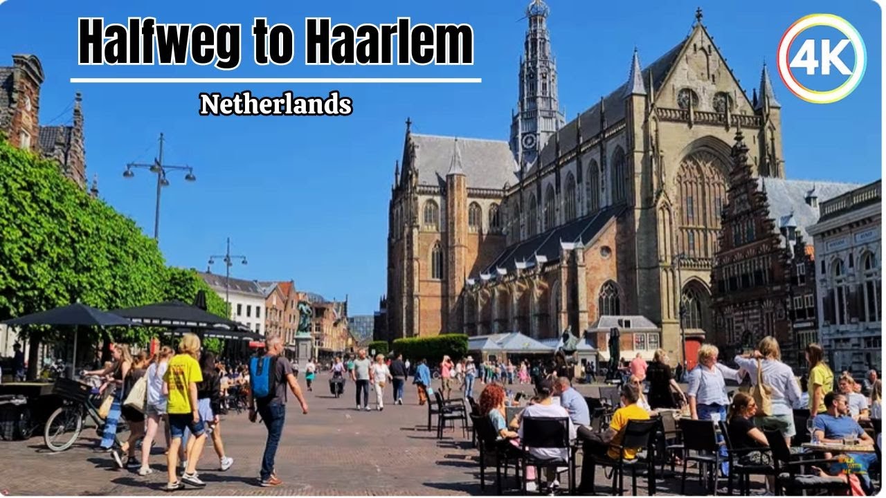 E-Bike Ride 🇳🇱: Halfweg to Haarlem, Netherlands | Haarlem City 4k | Halfweg 2024