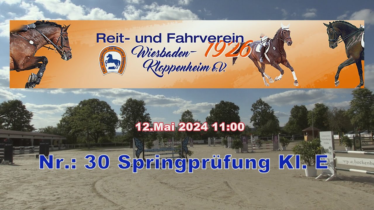 Reitturnier 2024 Nr. 30 Springprüfung Kl. E