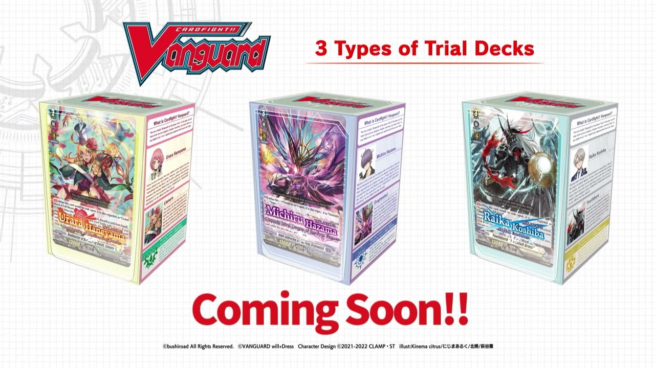 Cardfight!! Vanguard Trial Deck 01, 02 & 03