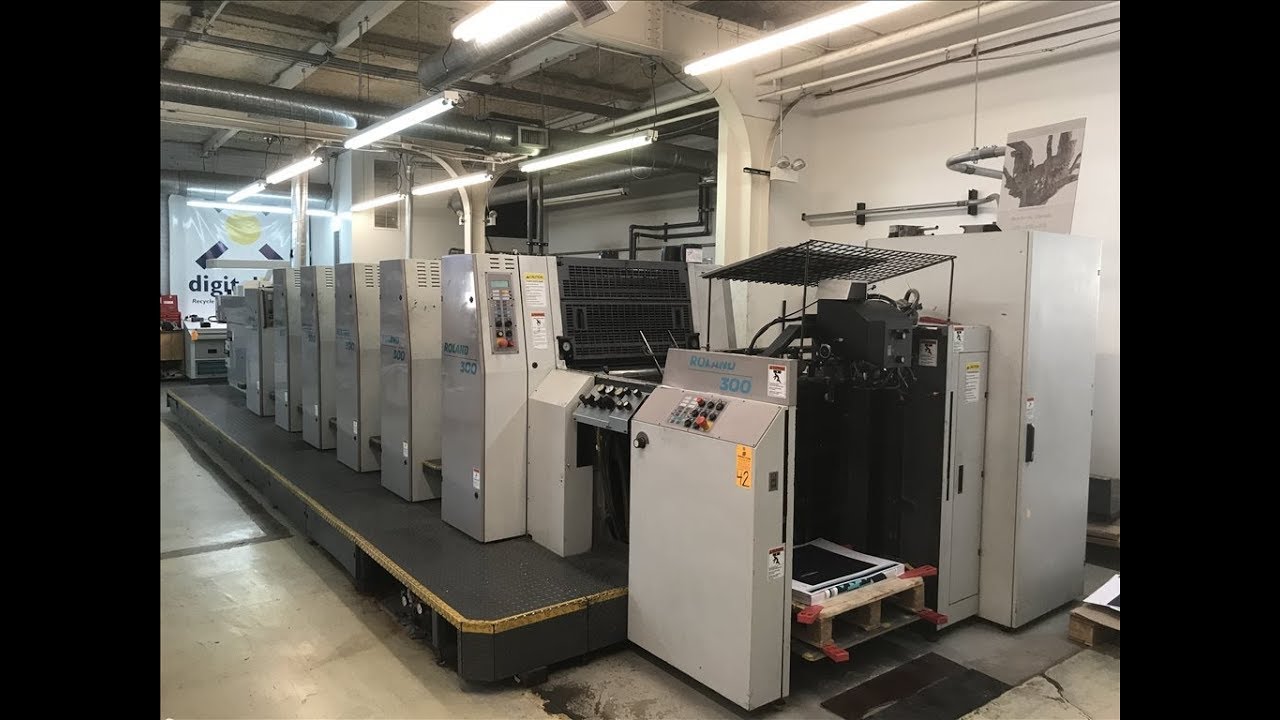 Man-Roland R305 ML 5/0 1/4 2/3 5-Color UV Printing Press