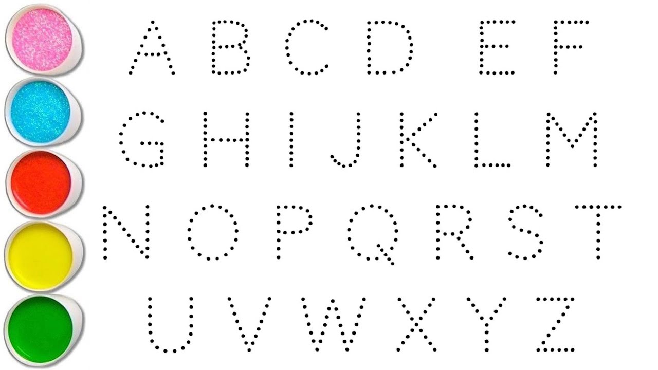 Рисование заглавных букв алфавита от А до Я для начинающих // ABC для детей