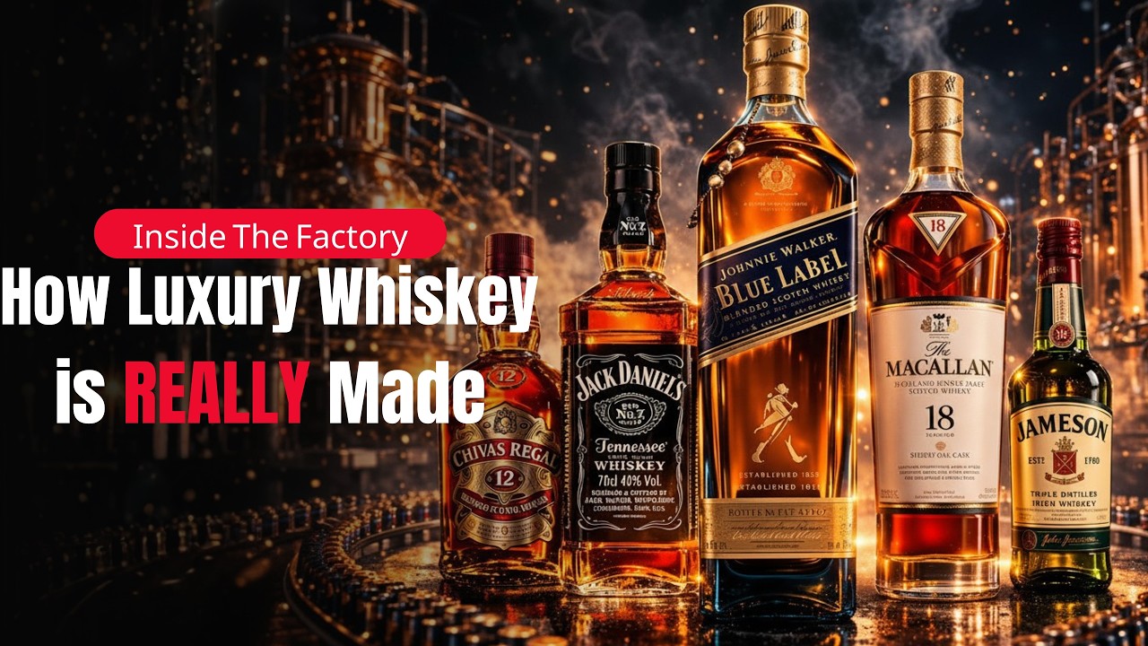 Inside Luxury Whiskey Factory – (Full Process) How Luxury Whiskies Are Made
