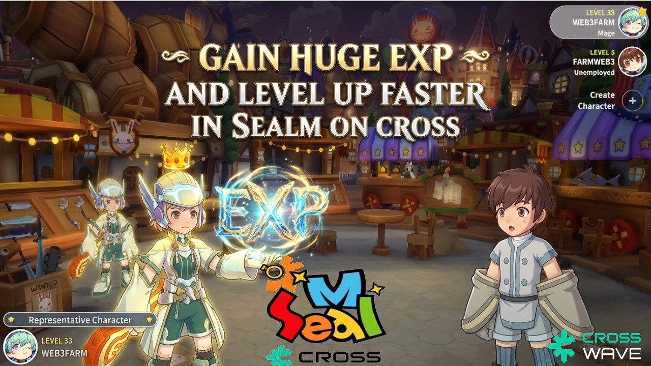3 TIPS TO GAIN HUGE EXP AND LEVEL UP FASTER IN SEALM ON CROSS MMORPG GAME