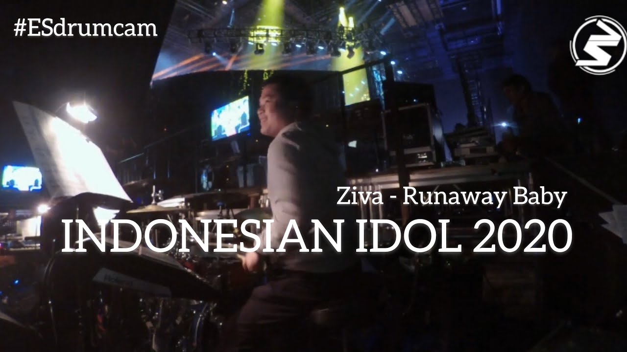 Echa Soemantri - Runaway Baby - Ziva | Indonesian Idol 2020 #ESdrumcam