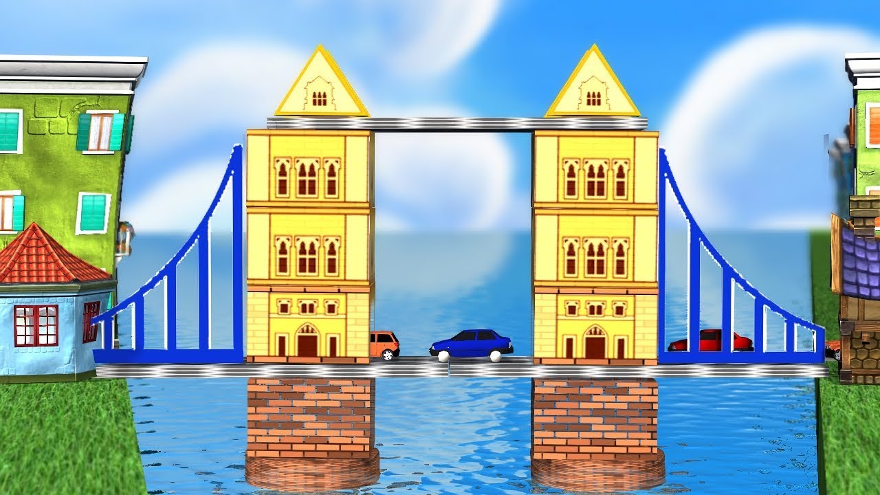 London Bridge is Falling Down, Built Again by Baby Shapes | Noodle Kidz