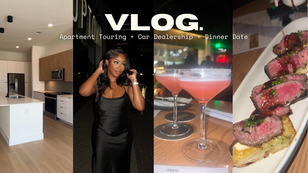 WEEKLY VLOG | HTX Apartment Hunting | Car Dealership| Dinner Date