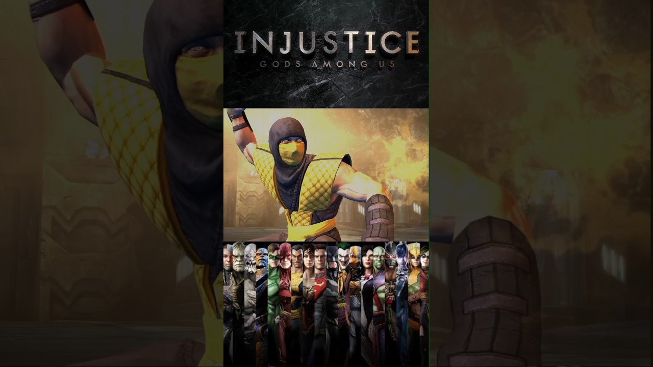 scorpion classic (super move) : injustice god among us mobile #dc #scorpion   #gaming #mkmobile