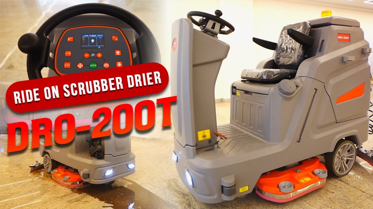 Ride-on Scrubber DRO-200T | Ride-on Scrubber | Ride-on Scrubber Machine