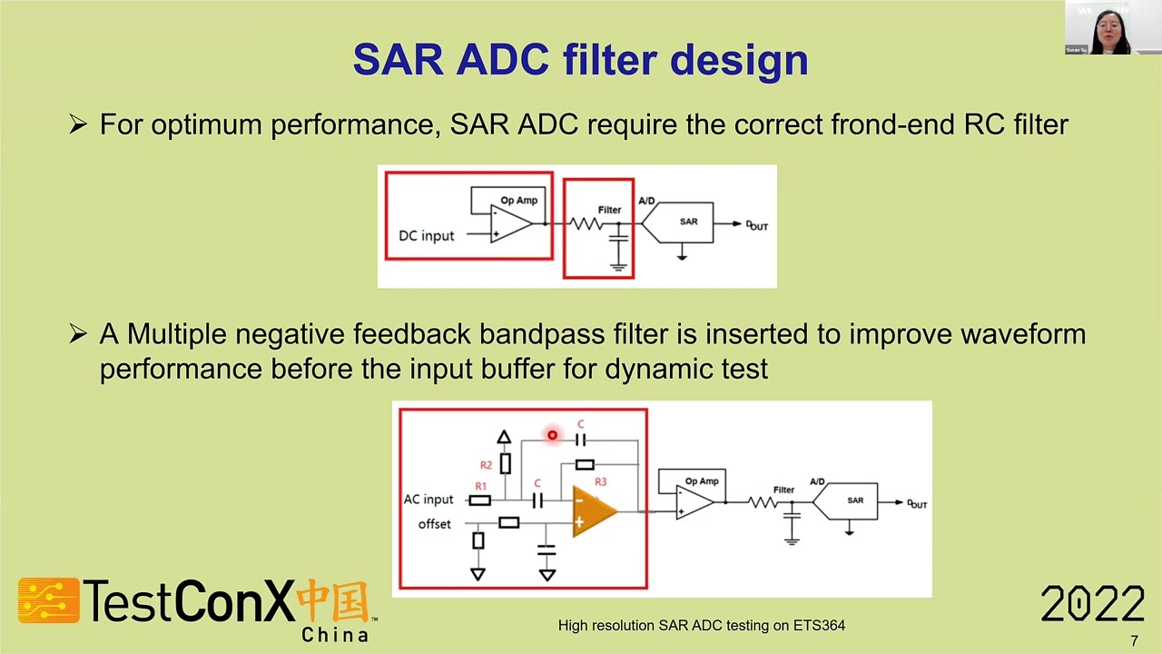 TestConX China 2022 Susan Su: High resolution SAR ADC testing on ETS364