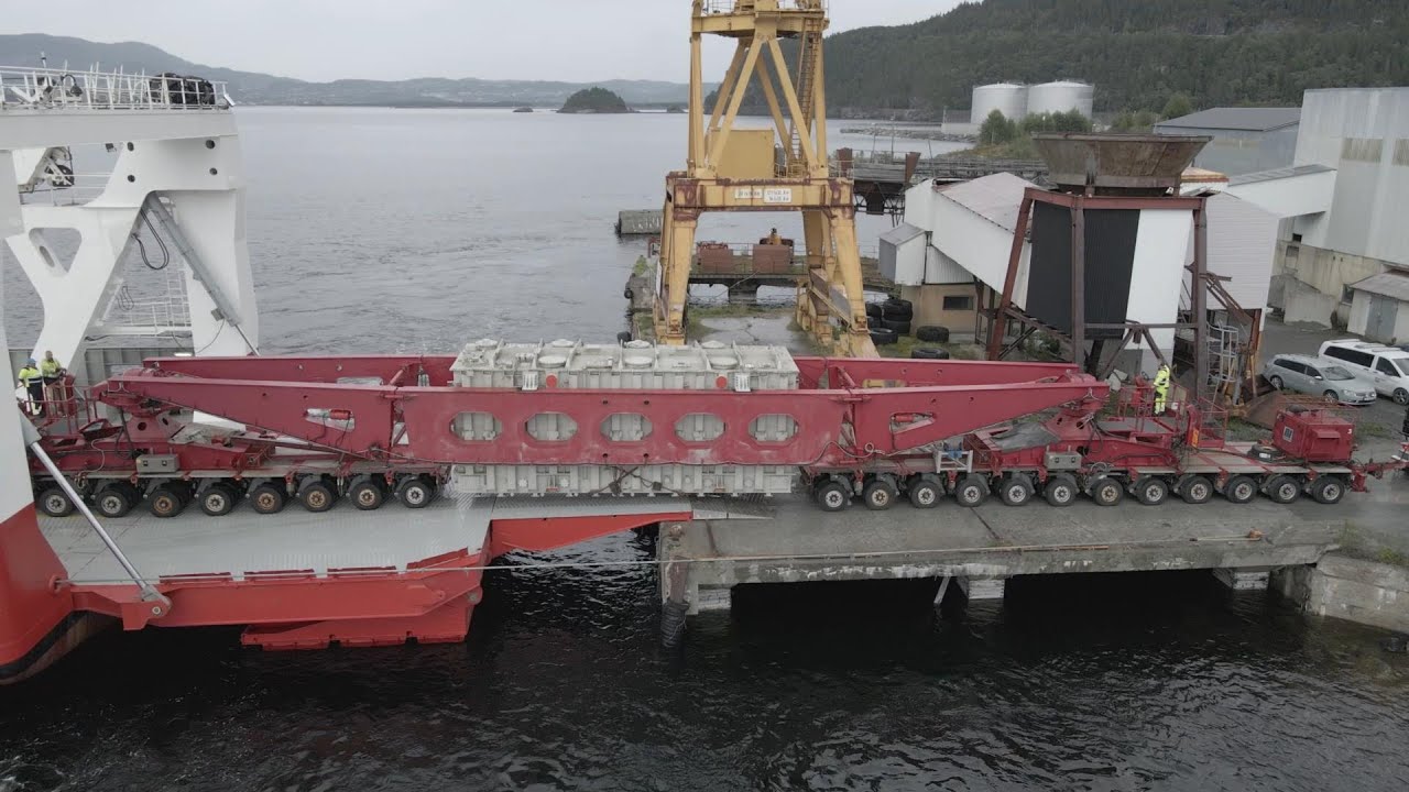 Statnett Transport Elektron transformator til Eidum trafo stasjon Stjørdal. Arne Hernes AS