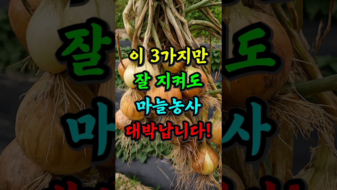 마늘&middot;양파 심기 전 꼭 지켜야 할 3가지!