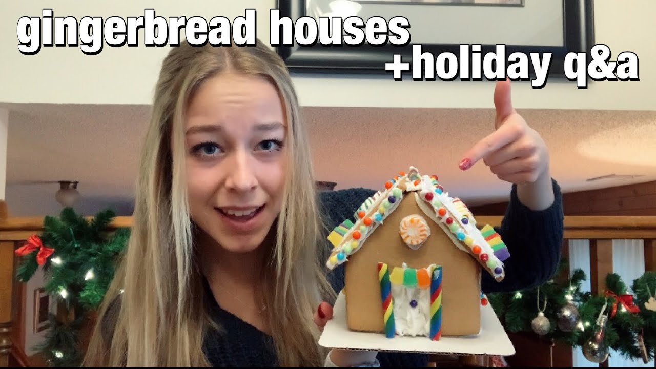 making a GINGERBREAD HOUSE + q&a!!