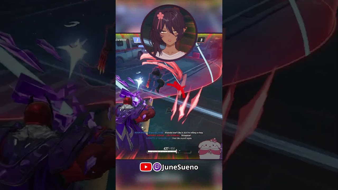 I got body blocked so hard on his tiny little model 🙃 #vtuber #marvelrivals #envtuber