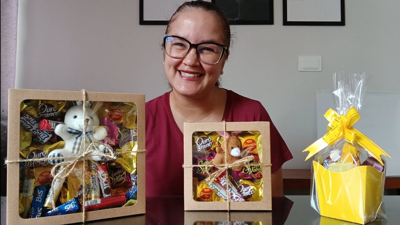 Montando Caixas e Cestas de Chocolate para a Páscoa