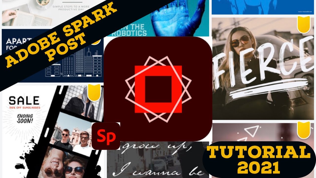 ADOBE SPARK POST | TUTORIAL 2021 | How to use spark post just using your mobile phones?|