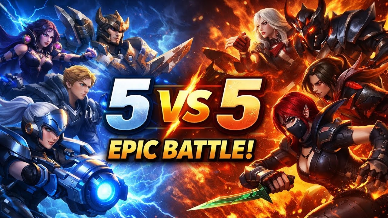🔥 Эпический рейтинговый матч 5 на 5 в Moba Legends | Захватывающий игровой процесс!