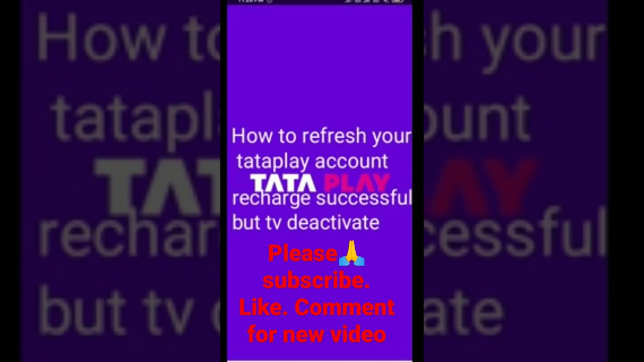 how to heavy refresh your tataplay account ll recharge successful but tv deactivate