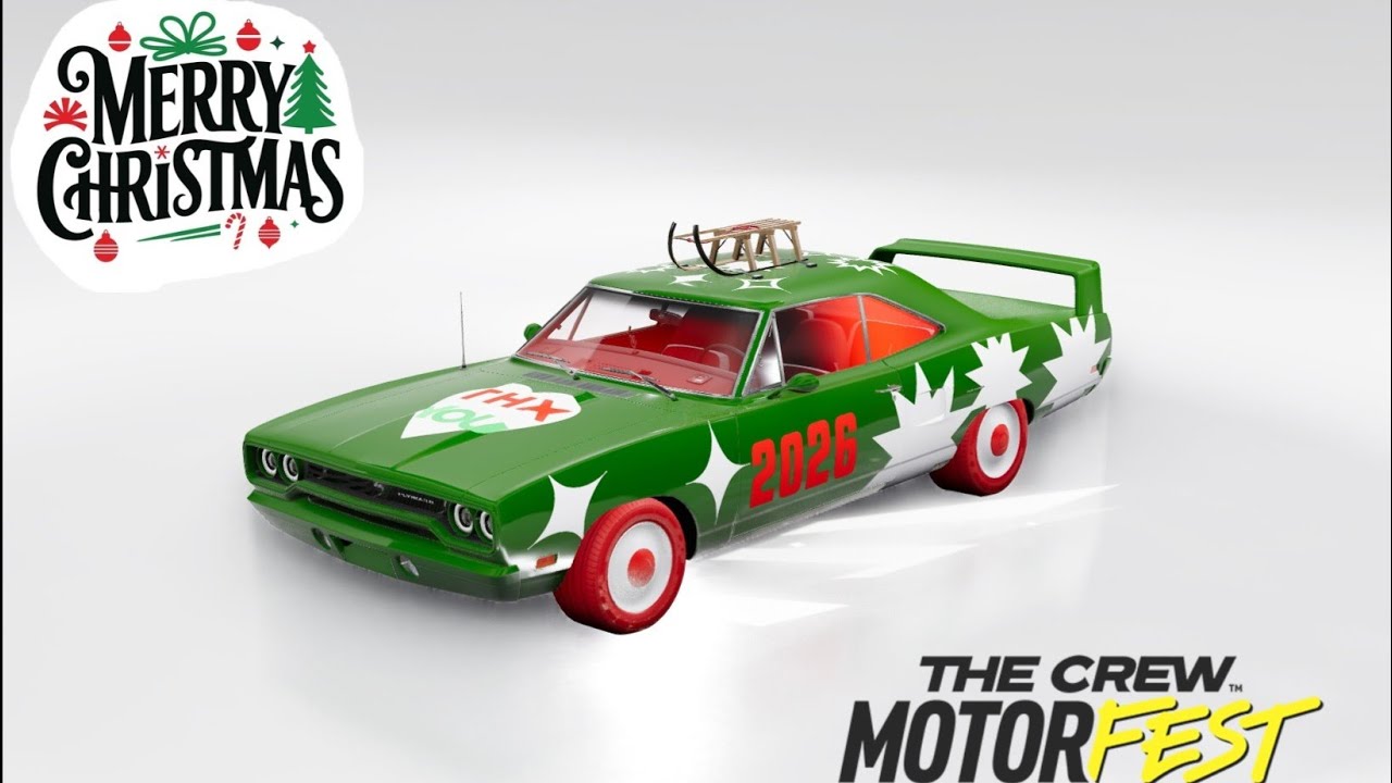 PLYMOUTH ROAD RUNNER (рождественская версия) — кастомизация и обзор (THE CREW MOTORFEST)