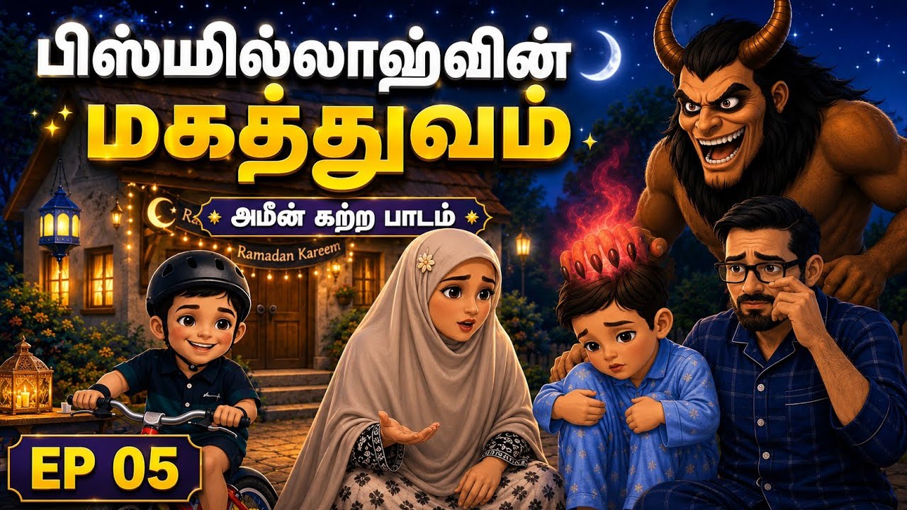 பிஸ்மில்லாஹ்வின் மகத்துவம்✨ - அமீன் கற்ற பாடம் #islamicstoriestamil