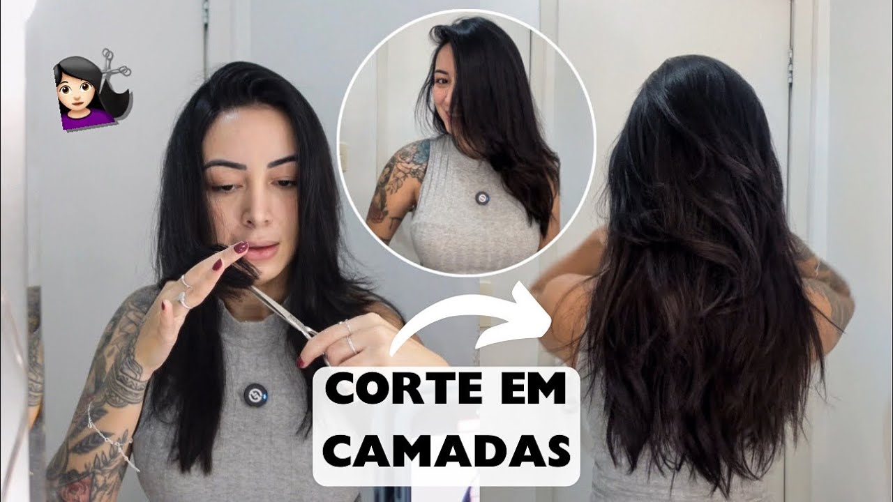 COMO CORTAR O CABELO EM CAMADAS SOZINHA