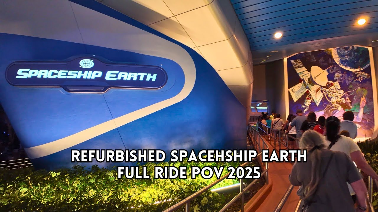 НОВЫЙ Космический корабль «Земля» EPCOT 2025: полет от первого лица в формате 4K | Walt Disney Wo...