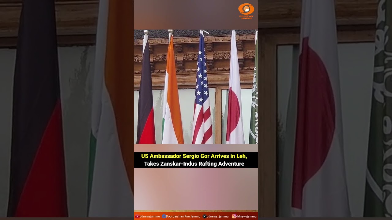 US Ambassador Sergio Gor Arrives in Leh, Takes Zanskar-Indus Rafting Adventure