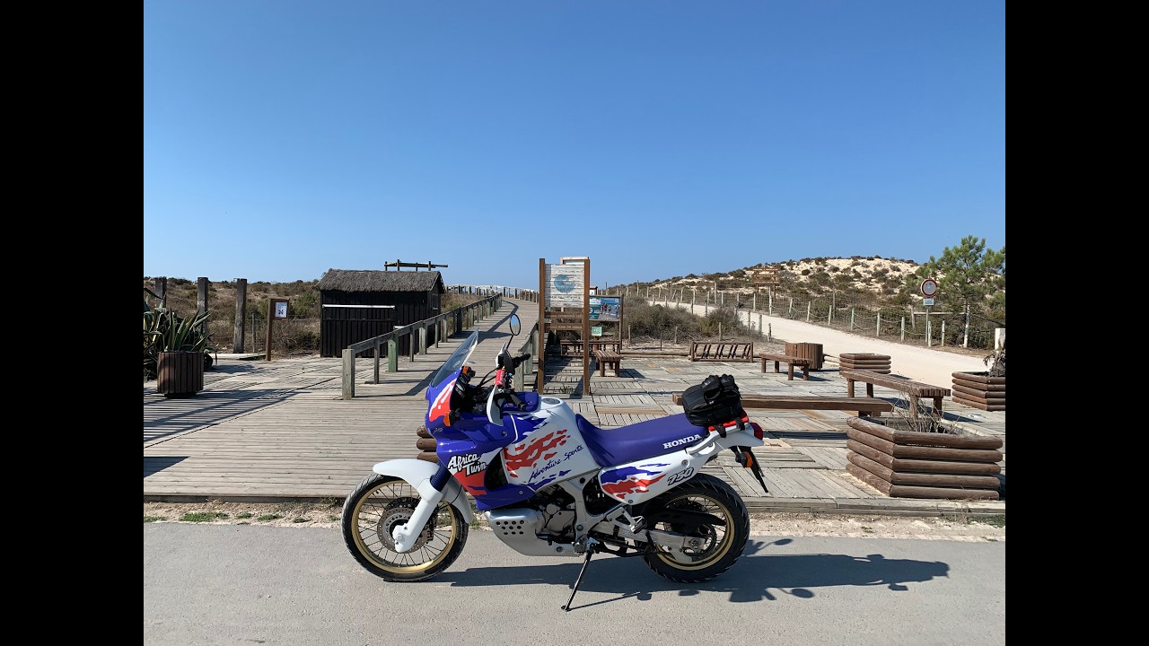 Setubal Comporta ride motorcycle Portugal XRV 750 #foryou #motorcycle #bikelife #riding #meme #Xrv
