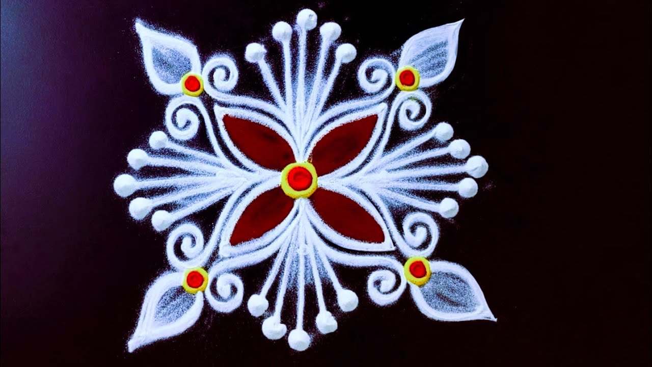 தினசரி வாசலுக்கு போட மிகவும் அழகான படி கோலங்கள் ♥️ Mini muggulu simple rangoli designs with dots 